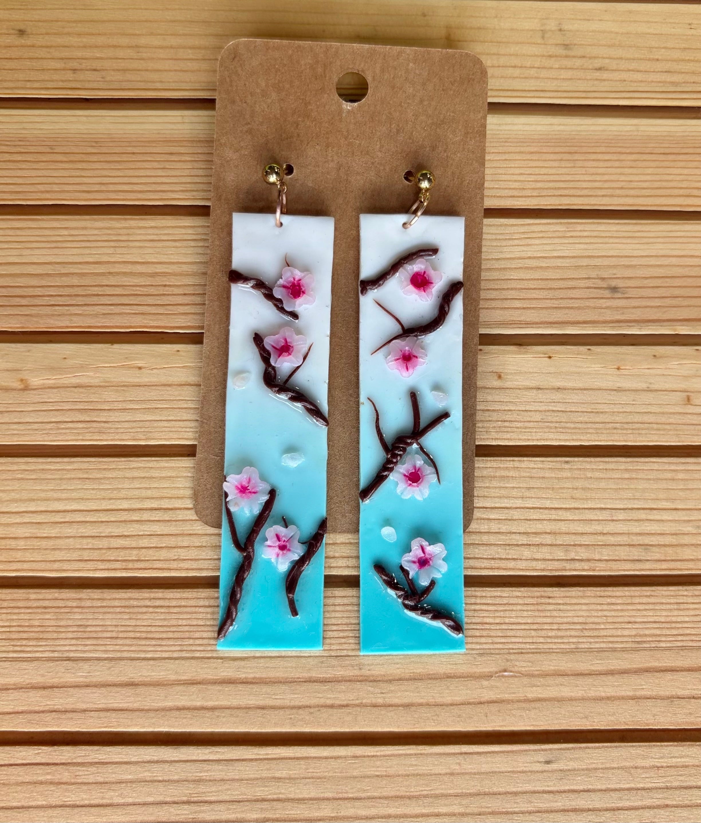 Cherry Blossom Stud Dangles