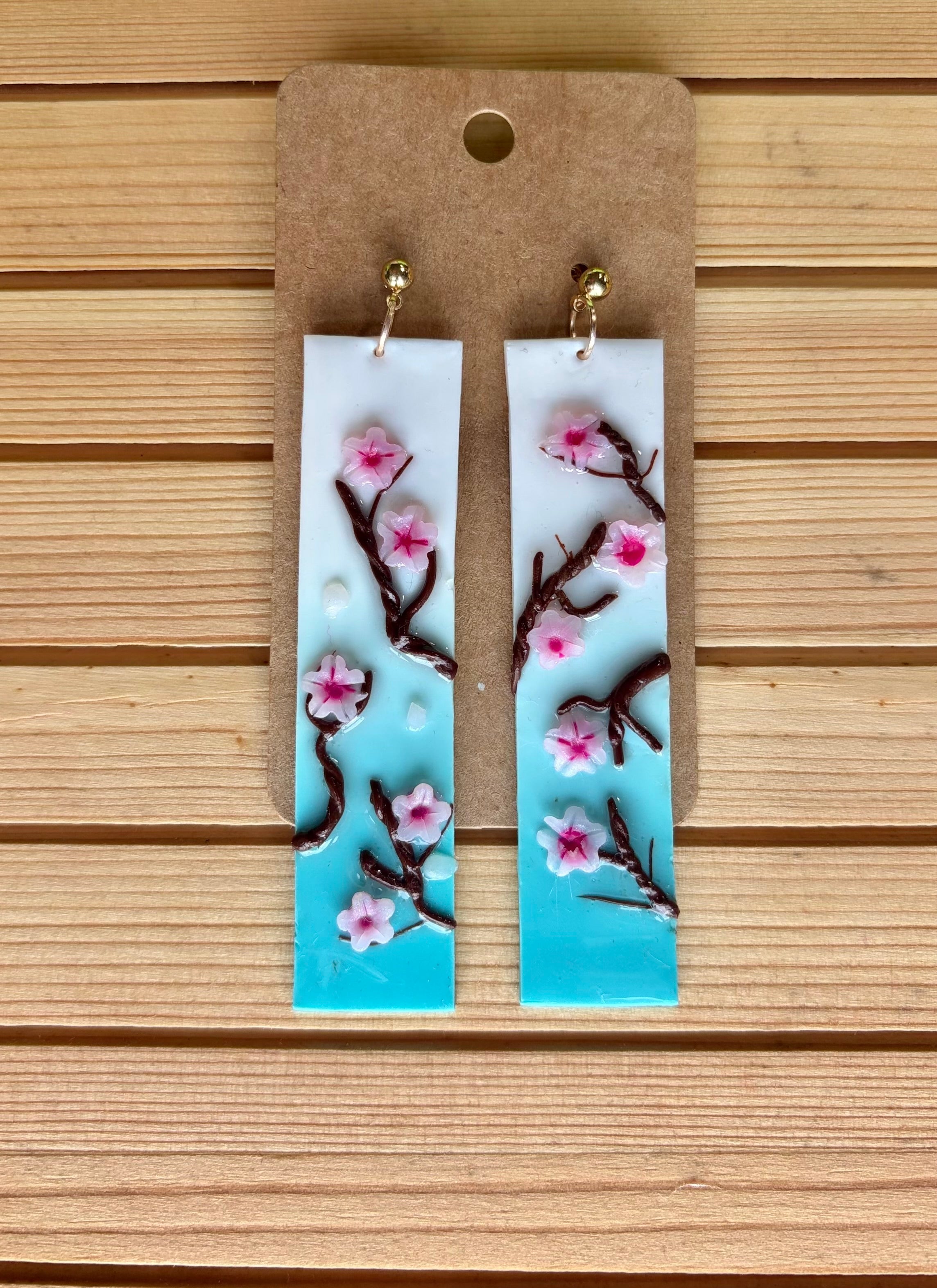 Cherry Blossom Stud Dangles